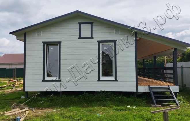 4 Каркасный дом Д-34, 9x8 м, 72 М², Смоленская область, Гагаринский район, СНТ Луч (1)